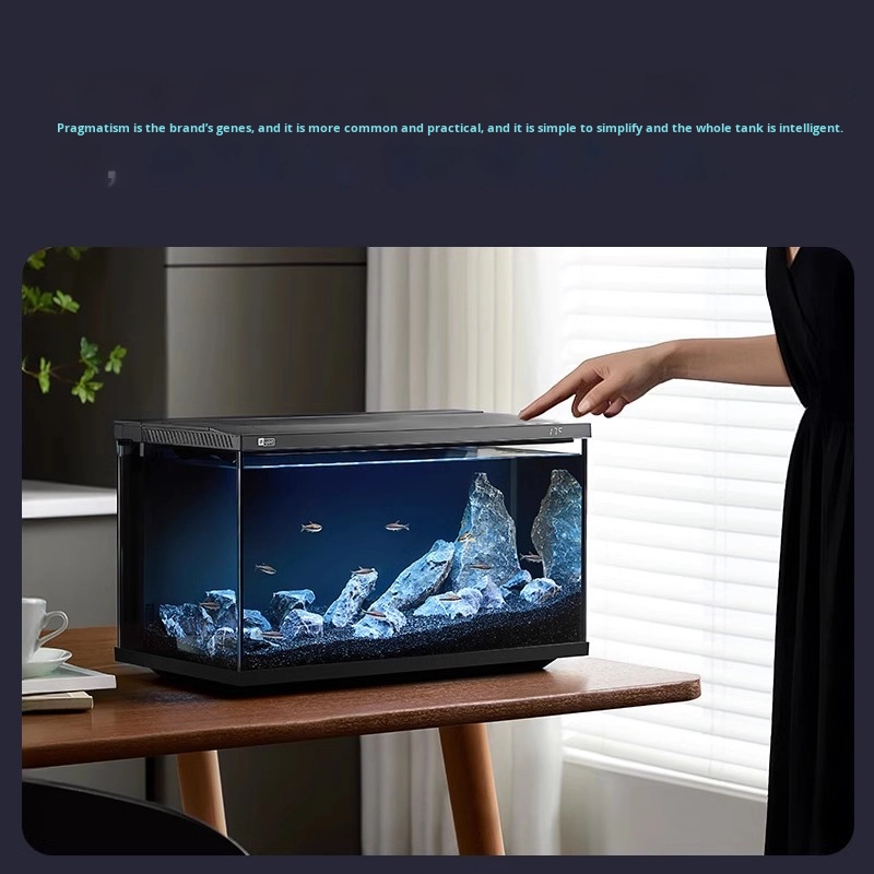 Marine Aquarium Kit - Smart Desktop Fish Tank SUltra-Clear Glass