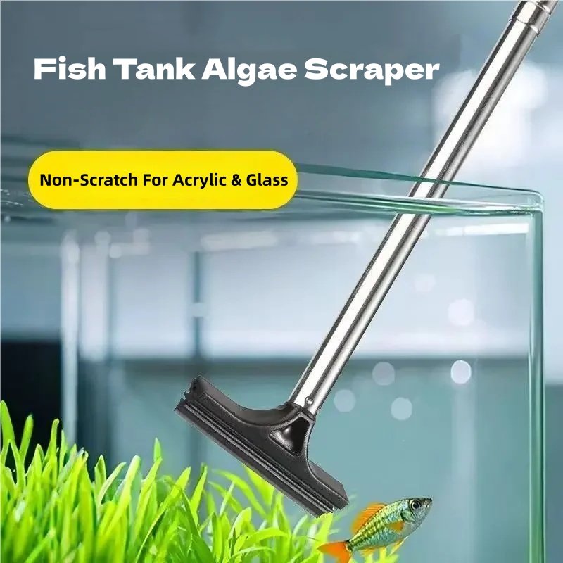 Telescopic Aquarium Algae Scra - огляд і ціна Marine Aquarium Glass Scraper