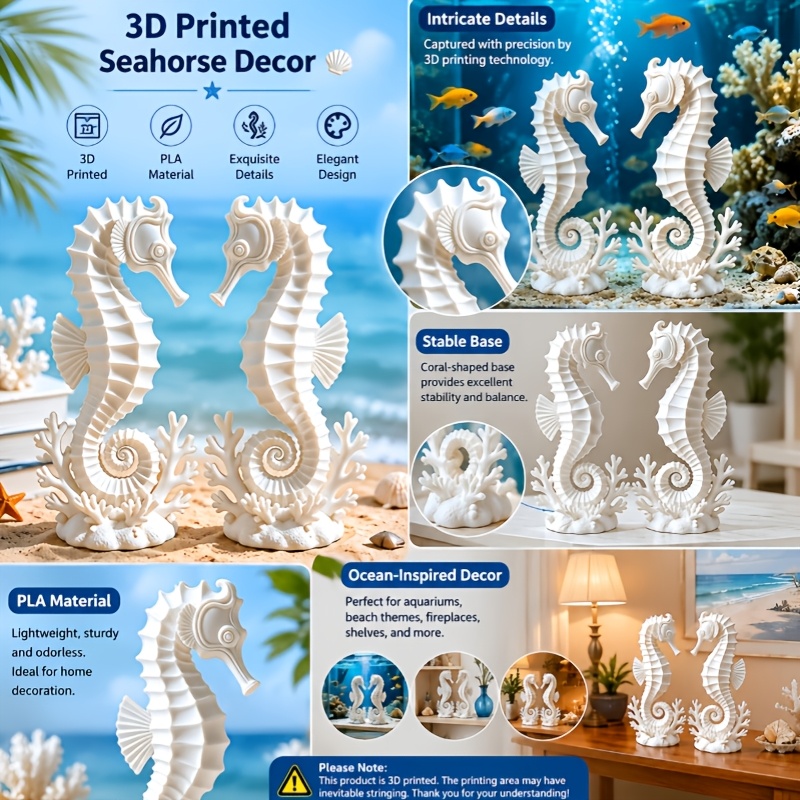 2Pcs Seahorses Coral Figurines - огляд і ціна Marine Aquarium Kit