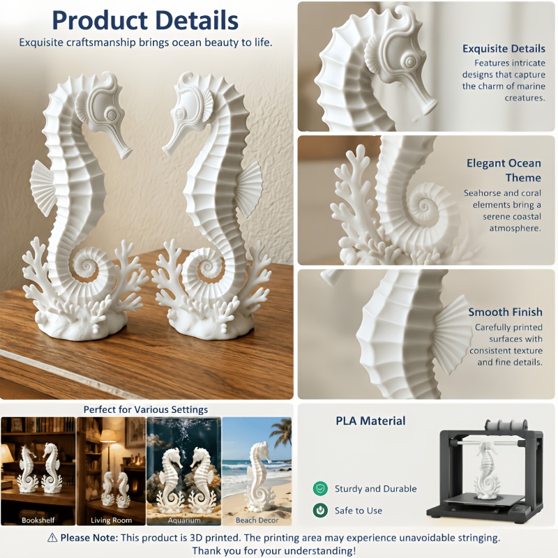2Pcs Seahorses Coral Figurines - огляд і ціна Marine Aquarium Kit