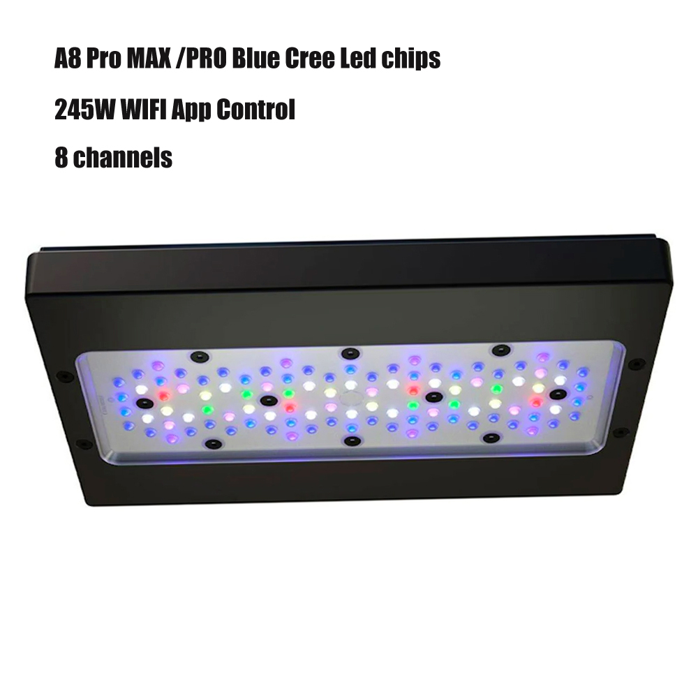 Wifi APP 240W A8 PRO Blue MAX  - огляд і ціна Aquarium Blue Marine Reef