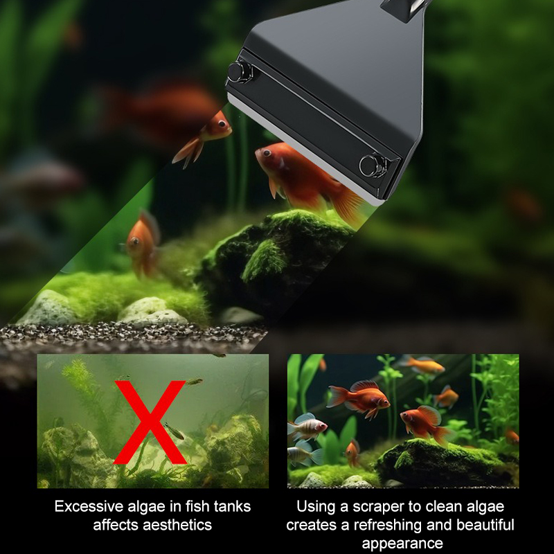 Aquarium Algae Remover Aluminu - огляд і ціна Marine Aquarium Glass Scraper