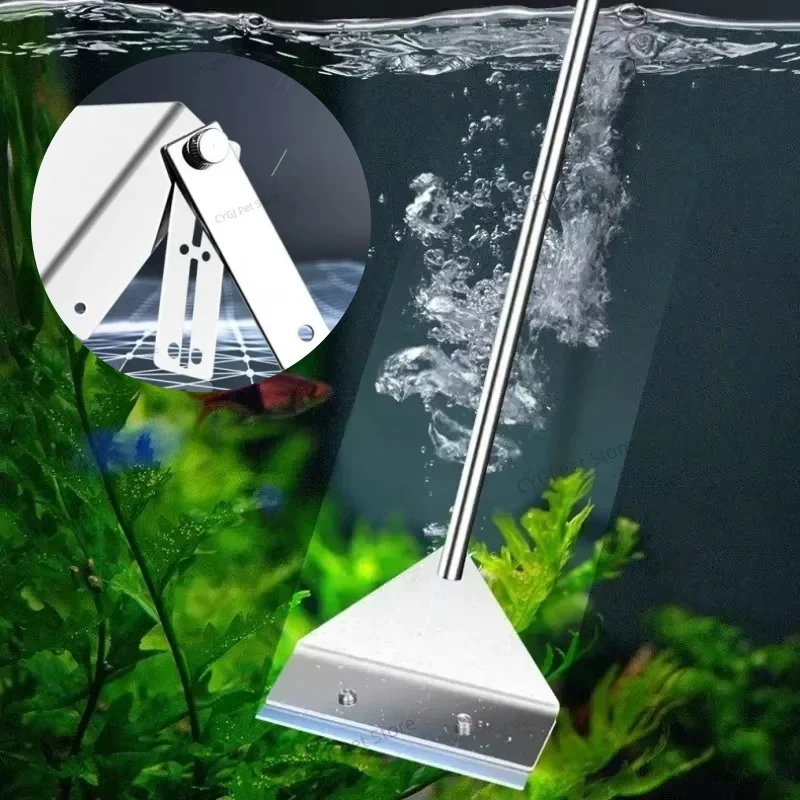 Fish Tank Cleaning Tool Flat S - огляд і ціна Marine Aquarium Glass Scraper