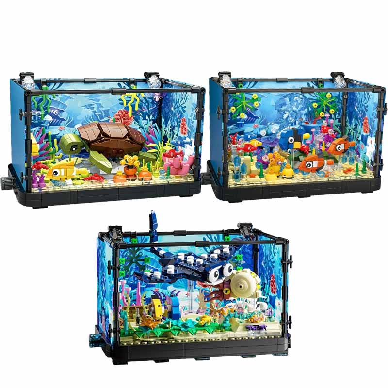 Fish Tank Building Block Set w - огляд і ціна Marine Aquarium Kit