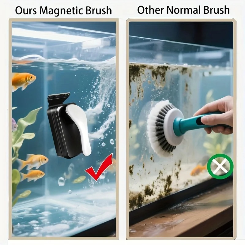Floating Magnetic Aquarium Gla - огляд і ціна Marine Aquarium Glass Scraper