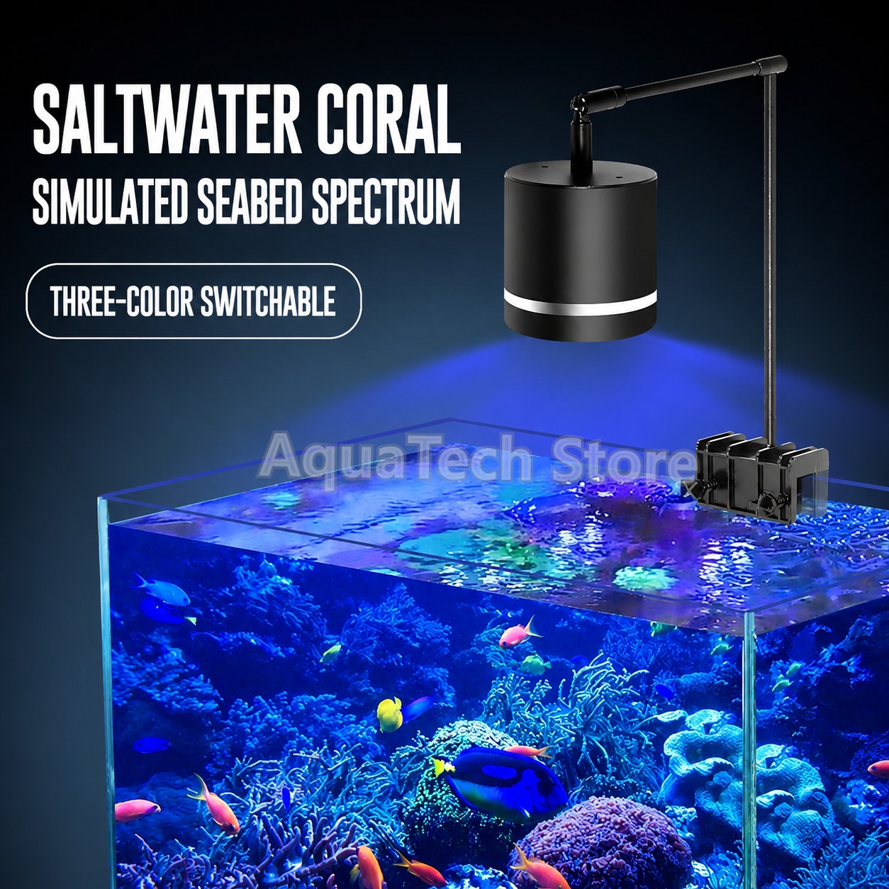 3 Modes COB LED Aquarium Clip  - огляд і ціна Aquarium Blue Marine Reef