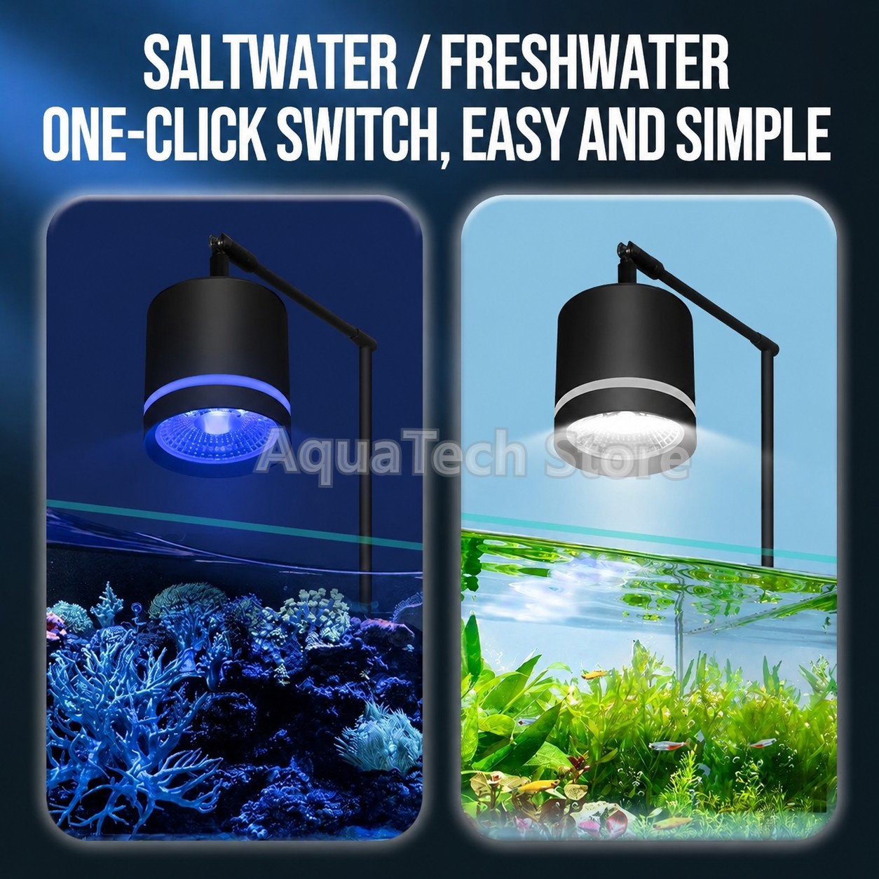 3 Modes COB LED Aquarium Clip  - огляд і ціна Aquarium Blue Marine Reef
