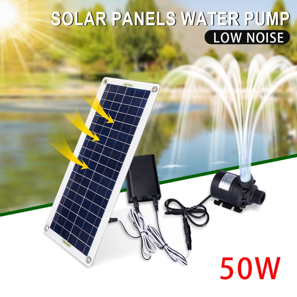 50W Solar Power Water Pump Set - огляд і ціна Marine Aquarium Kit