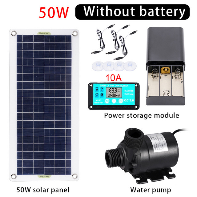 50W Solar Power Water Pump Set - огляд і ціна Marine Aquarium Kit