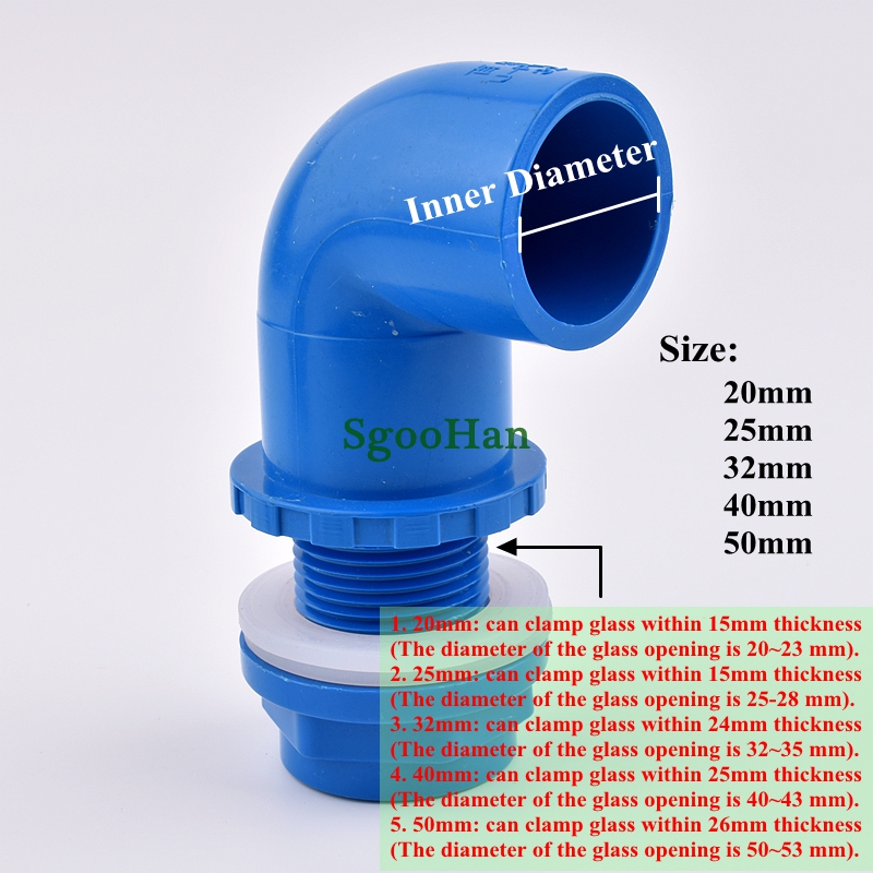 1PC 5 Size Available PVC Pipe  - огляд і ціна Marine Aquarium Overflow